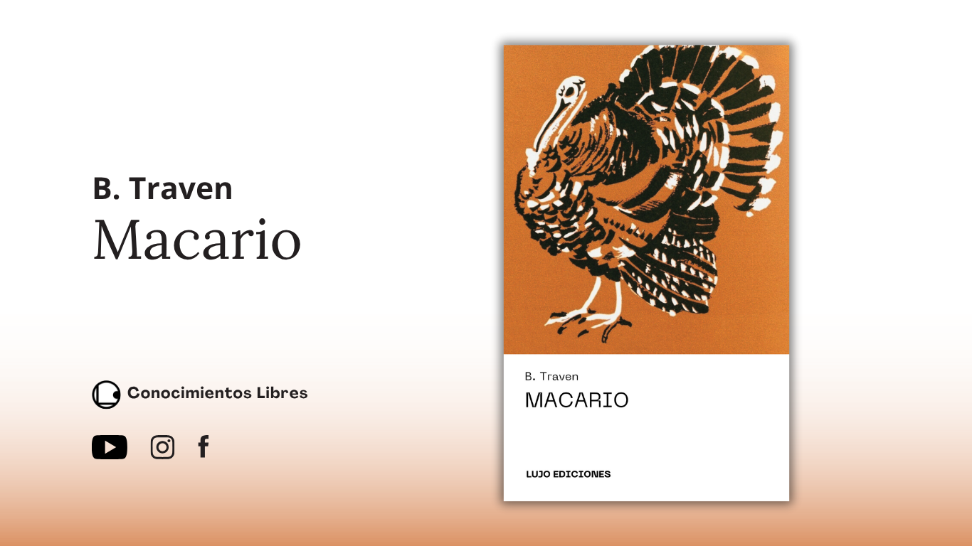 Portada del libro Macario de B. Traven | Conocimientos Libres