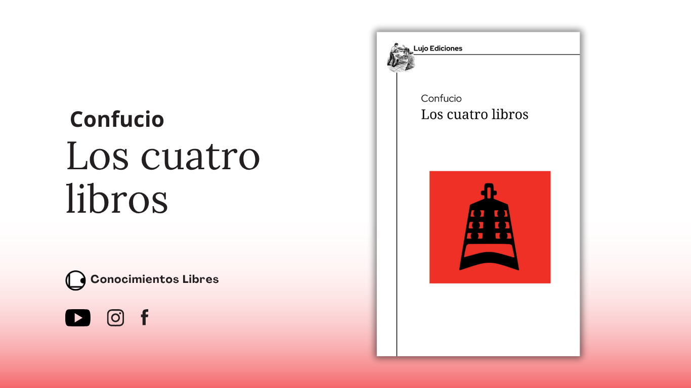 Portada del libro Los cuatro libros de Confucio | Conocimientos Libres